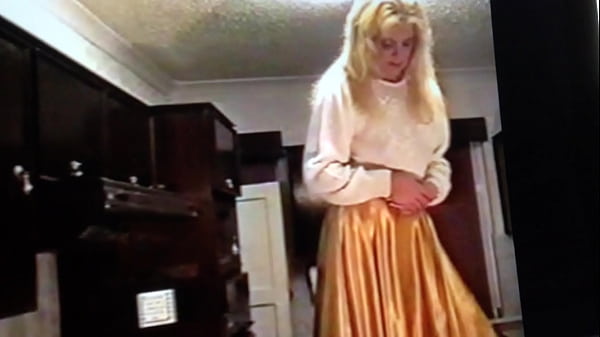 Satin Skirt Tease: She Wants A Breeze Up Her Pussy