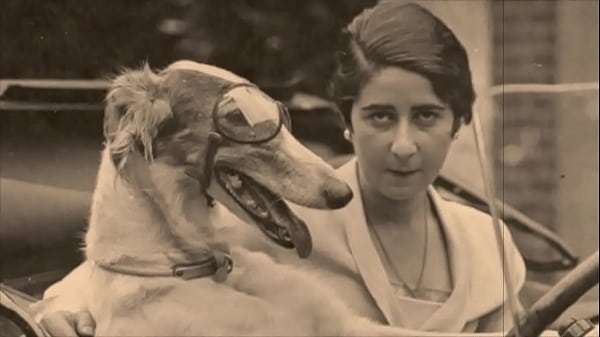 Retro Ride: Hairy Pussy & A Goggled Pup