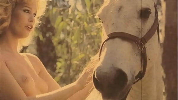 Bare Blonde & A Beautiful Stallion