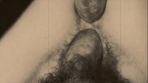 Double Dildo Action: Vintage Hairy Blowjob
