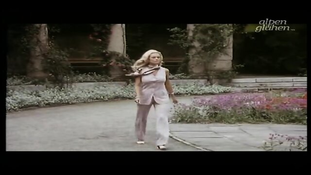 Vintage Babe Strolls Her Garden of Pleasure