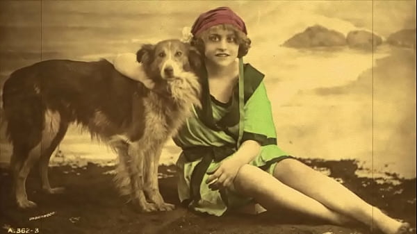 Old School Fluff: This Babe & Her Pup Know How to Get Comfy